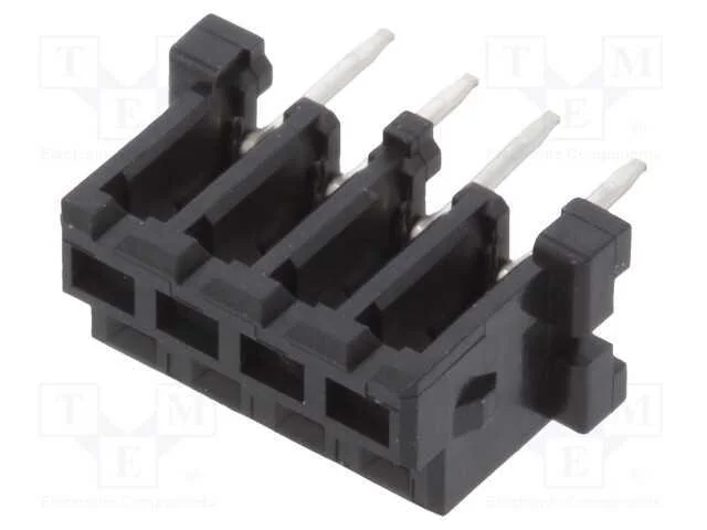 Tomada, Fio-Fio/Placa, Fêmea, Df3, 2mm, Pin: 4, Tht, para Pcb