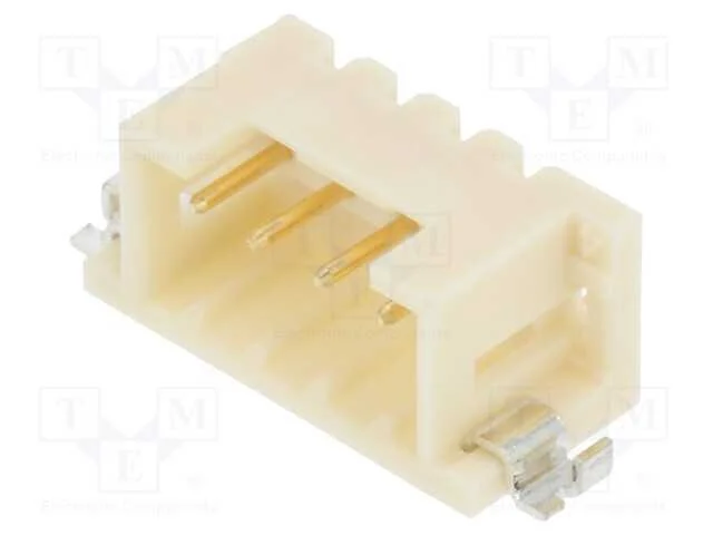 Tomada, fio-fio/placa, macho, DF3, 2mm, PIN: 4, S.