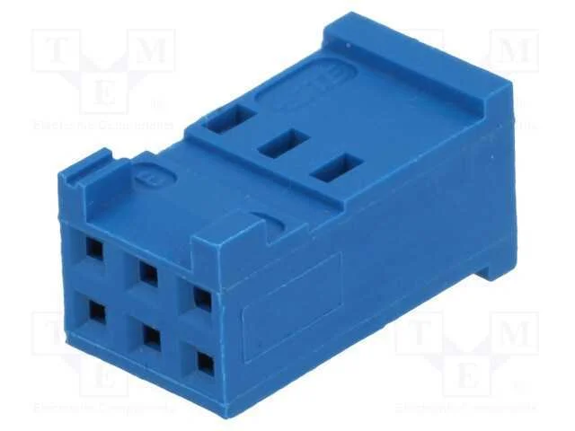 Ficha, Fio-Placa, F&ecirc;mea, He14, 2,54mm, Pin: 6, Se.