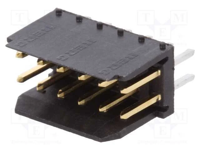 Tomada, Fio-Placa, Macho, Dubox, 2,54mm, Pin: 12, Tht, 3a, Dourado