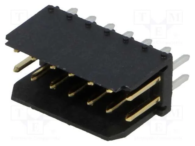 Tomada, Fio-Placa, Macho, Dubox, 2,54mm, Pin: 14, Tht, 3a, Dourado