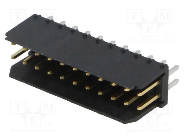 Tomada, Fio-Placa, Macho, Dubox, 2,54mm, Pin: 22, Tht, 3a, Dourado