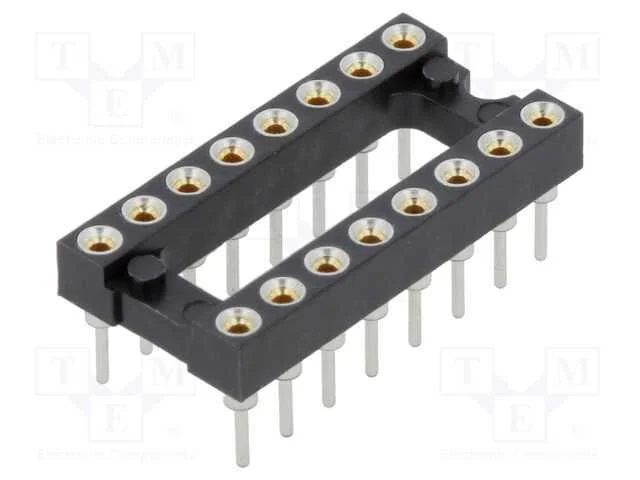 8+8 Pos. Female Dil Vertical Throughboard Ic Socket