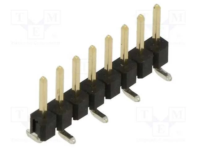 Tomada, Pinos, Macho, 2,54mm, Pin: 8, Smt, para Pcb, Sistema: 1x8