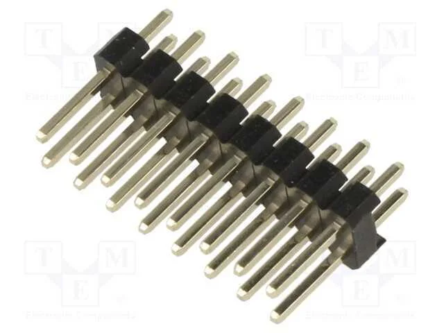 Tomada, Pinos, Macho, 2,54mm, Pin: 16, Tht, para Pcb, Dourado