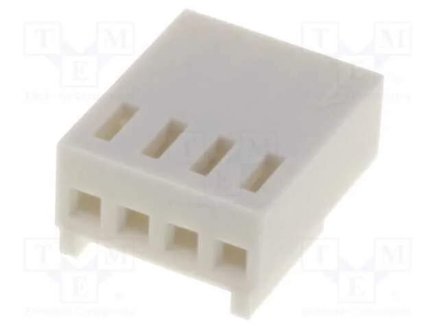 Ficha, Fio-Placa, Fêmea, 2,54mm, Pin: 4, Sem Contactos, com Cabo