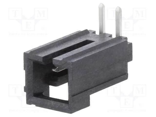 Tomada, Fio-Placa, Macho, Sl, 2,54mm, Pin: 2, Tht, Estanhado