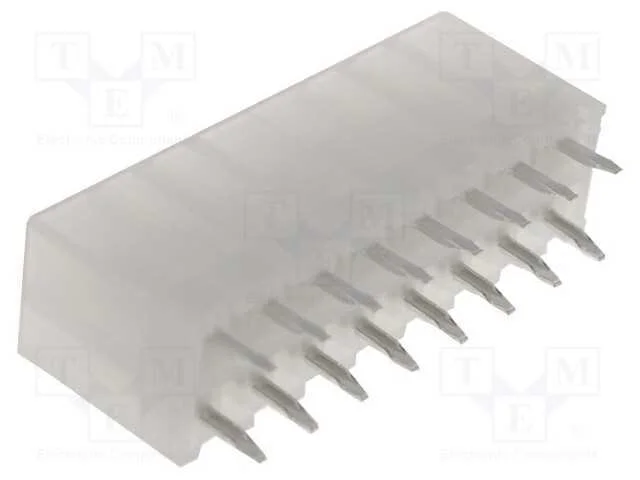 Tomada, fio-placa, macho, Mini-Fit Jr, 4,2mm, PIN.