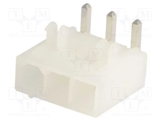 Tomada, Fio-Placa, Macho, Mini-Fit Jr, 4,2mm, Pin: 3, Tht, 9a