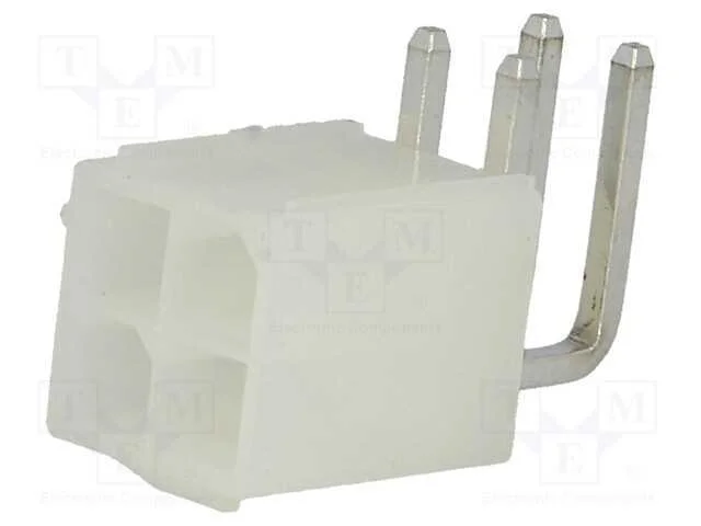 Tomada, fio-placa, macho, N42G, 4,2mm, PIN: 4, TH.