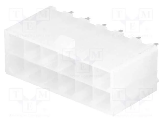 Tomada, fio-placa, macho, N42G, 4,2mm, PIN: 12, T.