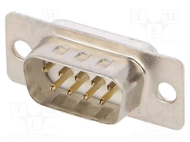 D-Sub, PIN: 9, ficha, macho, com cabo, solda, bra.