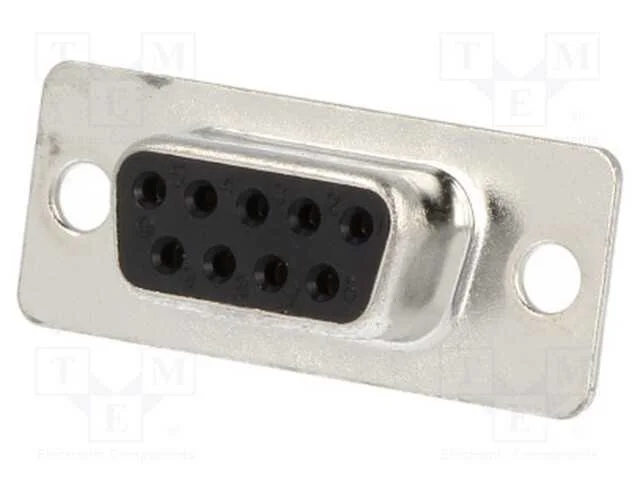 D-Sub, PIN: 9, ficha, fêmea, com cabo, solda, pre.