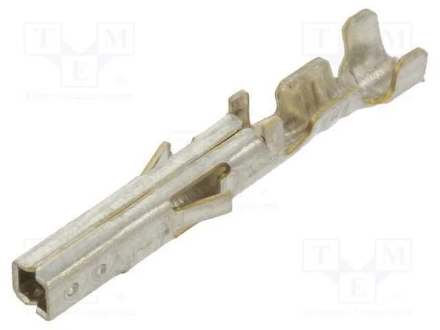 Contacto, Fêmea, Latão, Estanhado, 0,2÷0,32mm2, 24awg÷22awg, 9a
