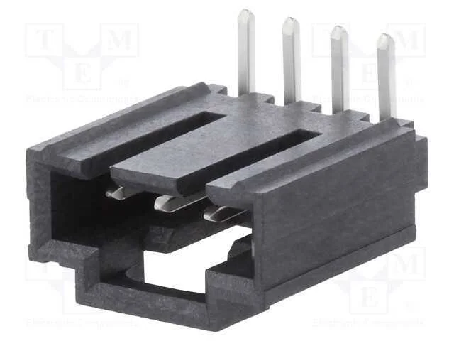 Tomada, Fio-Placa, Macho, Sl, 2,54mm, Pin: 4, Tht, Estanhado