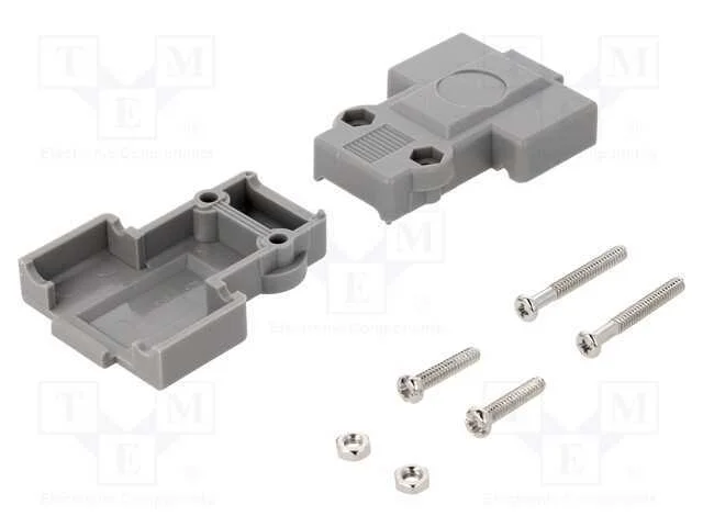 Carcaça: para Conectores D-Sub, Simples, Bloqueio: Pernos