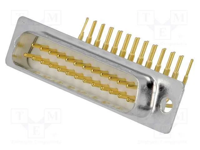 D-Sub, Pin: 25, Tomada, Macho, para Pcb, Angulares 90, Tht