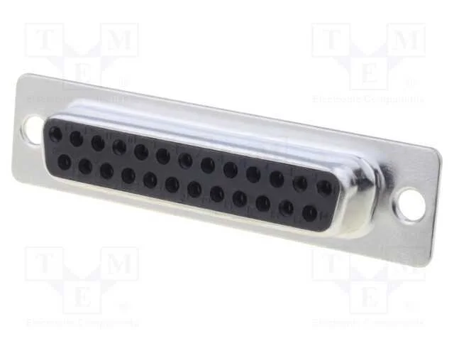 D-Sub, Pin: 25, Ficha, Fêmea, com Cabo, Solda, 5a, 250v, 20mo
