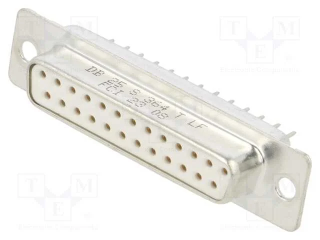 D-Sub, PIN: 25, tomada, macho, para painel, simpl.