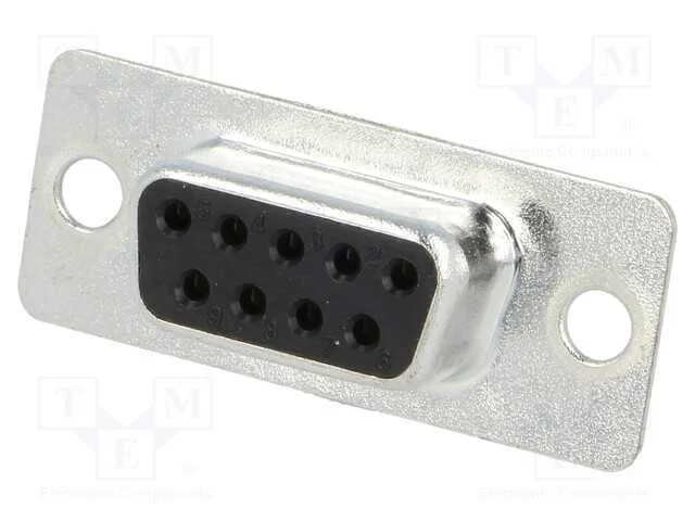 D-Sub, PIN: 9, ficha, fêmea, com cabo, solda, 5A,.