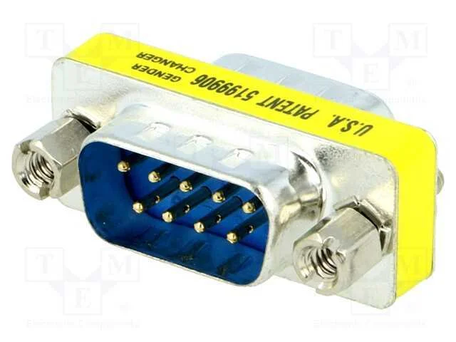 Passo: adaptador, D-Sub 9pin masculino,em ambos o.