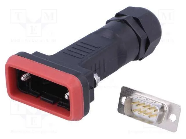 D-Sub, Pin: 9, Macho, com Cabo, Solda, Cobertura: Gold Flash