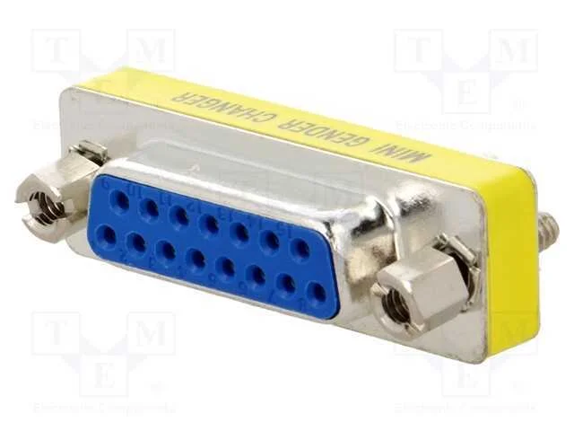 Passo: adaptador, D-Sub 15pin macho,D-Sub 15pin f.