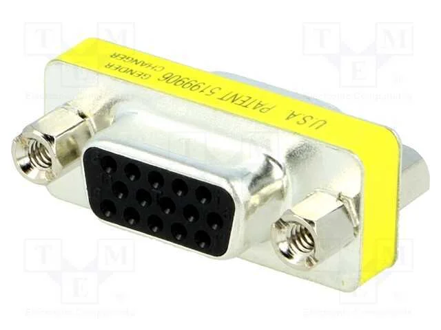 Passo: adaptador, D-Sub 15pin HD fêmea,em ambos o.