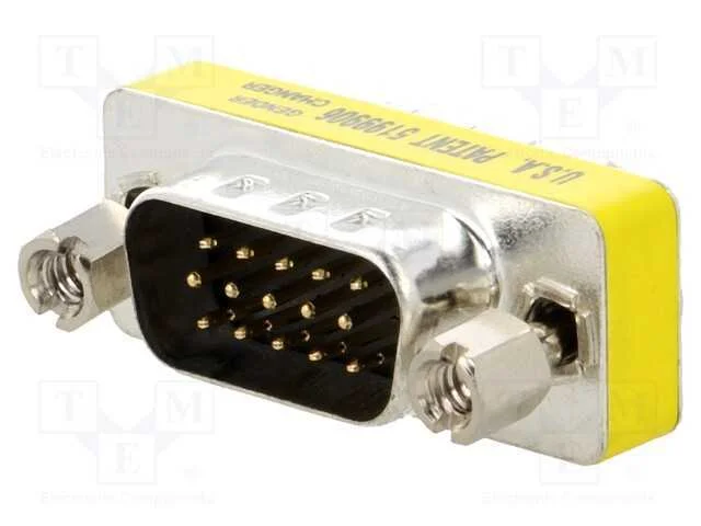 Passo: Adaptador, D-Sub 15pin Hd Macho,Em Ambos Os Lados