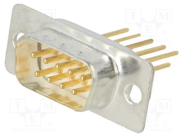D-Sub, PIN: 9, tomada, macho, para PCB, angulares.