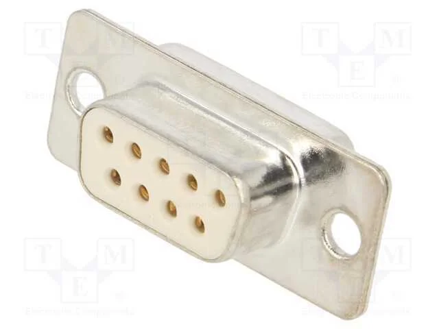 D-Sub, PIN: 9, ficha, fêmea, com cabo, solda, Cob.
