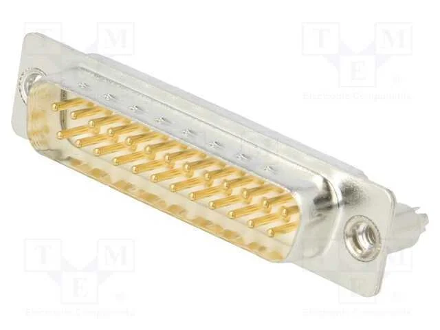 D-Sub, PIN: 25, tomada, macho, para PCB,trinco PC.