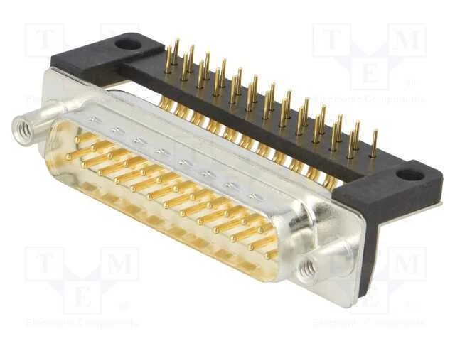 D-Sub, PIN: 25, tomada, macho, para painel,para P.