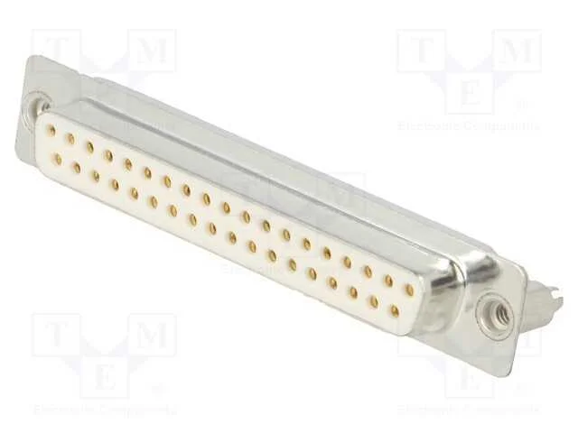 D-Sub, PIN: 37, tomada, fêmea, para PCB,trinco PC.