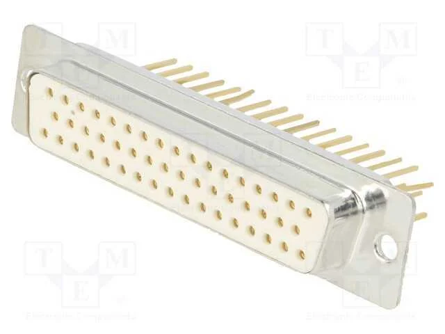 D-Sub, PIN: 50, tomada, fêmea, para PCB, angulare.