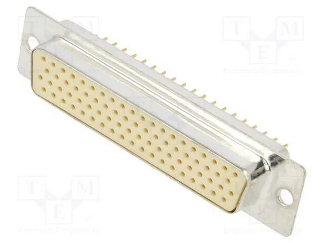 D-Sub HD, PIN: 78, tomada, fêmea, para PCB, simpl.