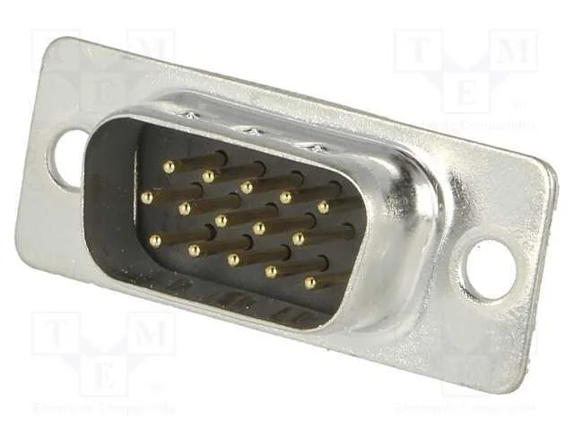 D-Sub HD, PIN: 15, ficha, macho, com cabo, solda,.