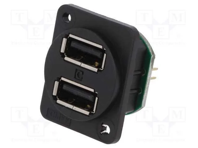 Tomada, Usb A, para Painel,Abertura para o Perno Plano,Roscado