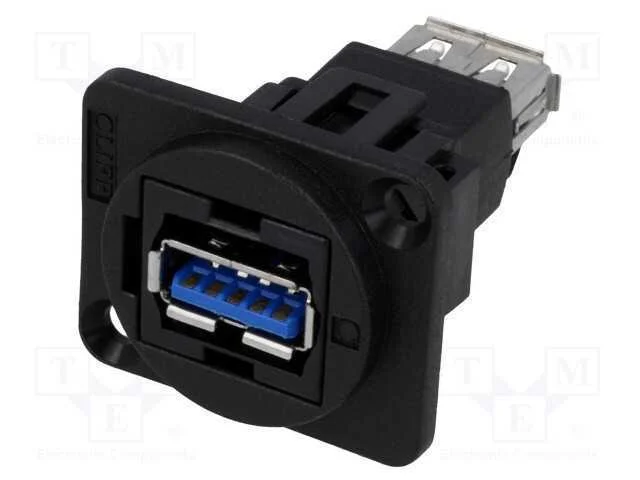 Conector, Usb a Tomada,Em Ambos Os Lados, Ft, Usb 3.0, Plástico