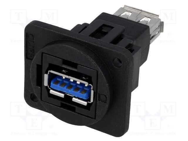 Conector, USB A tomada,em ambos os lados, FT, USB.