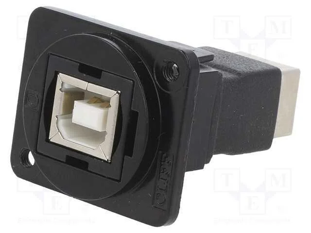 Conector, Usb B Tomada,Em Ambos Os Lados, Ft, Usb 2.0, Metal