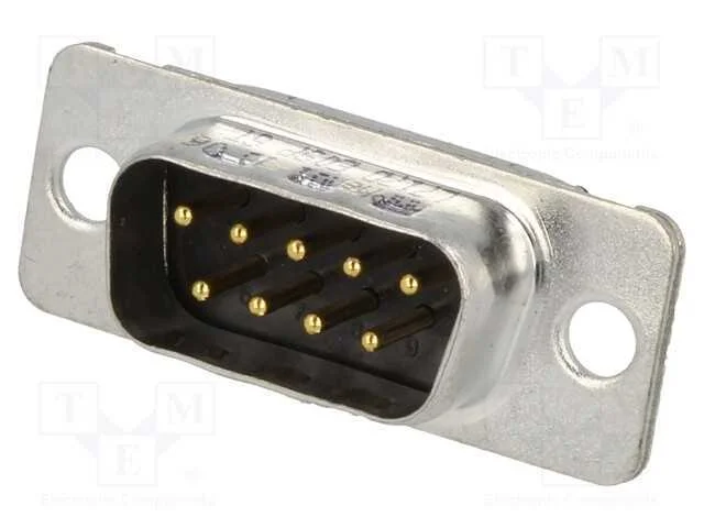 D-Sub, PIN: 9, ficha, macho, com cabo, terminal p.