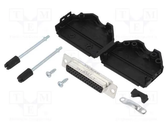 D-Sub HD, PIN: 44, fêmea, simples, solda, com cab.