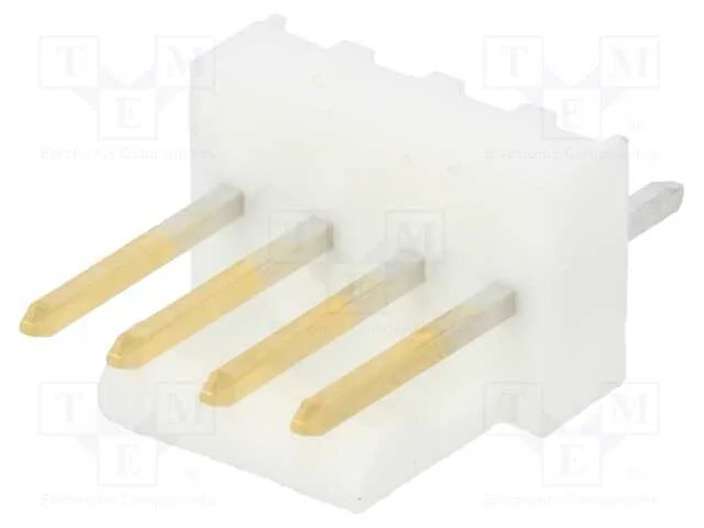 Tomada, fio-placa, macho, KK 254, 2,54mm, PIN: 4,.