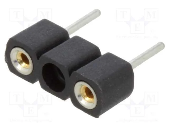 2 Pos. Female Sil Vertical Throughboard Ic Strip