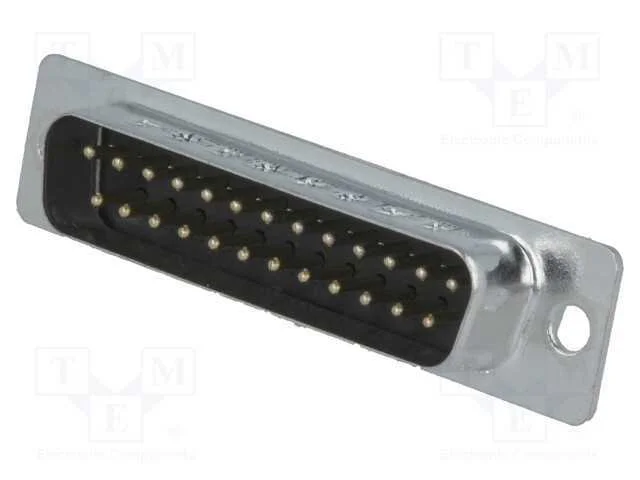 D-Sub, PIN: 25, ficha, macho, com cabo, solda, Co.