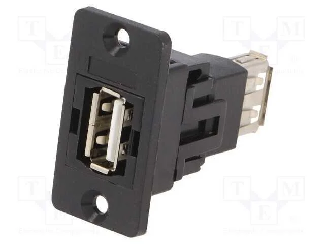 Conector, Usb a Tomada,Em Ambos Os Lados, Slim, Usb 2.0, Dourado