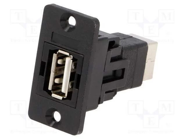Adaptador, Usb a Tomada,Usb B Tomada, Slim, Usb 2.0, Dourado