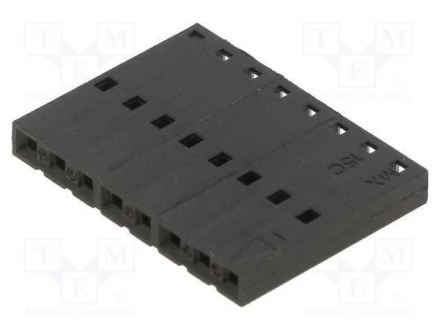 Ficha, fio-fio/placa, f&ecirc;mea, SL, 2,54mm, PIN: 8, .