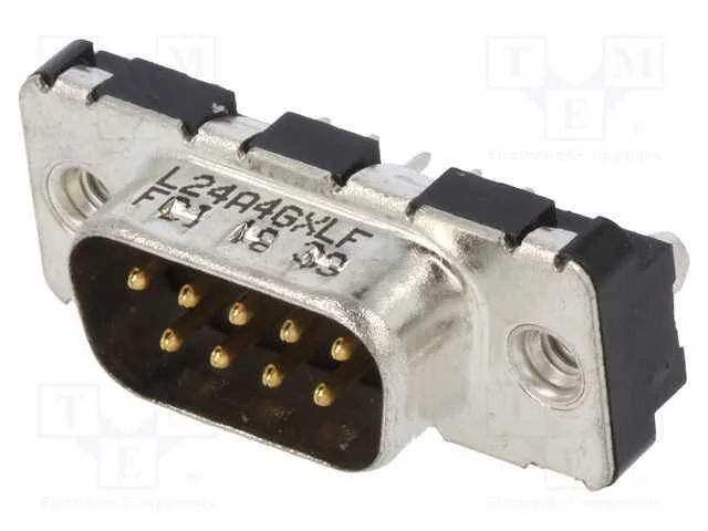 D-Sub, PIN: 9, tomada, macho, para PCB,trinco PCB.